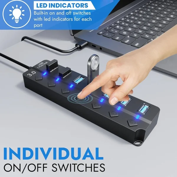 ADAPTATEUR 3.0 USB 7 in 1