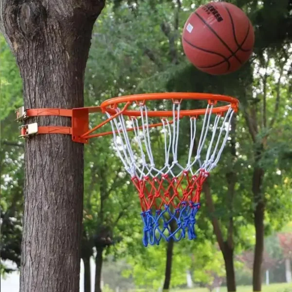 Ensembles de cerceaux de basket-ball pour enfants, 35/45cm, anneau mural, jante murale, filet de panier suspendu, fournitures de basket-ball résistantes à l'usure