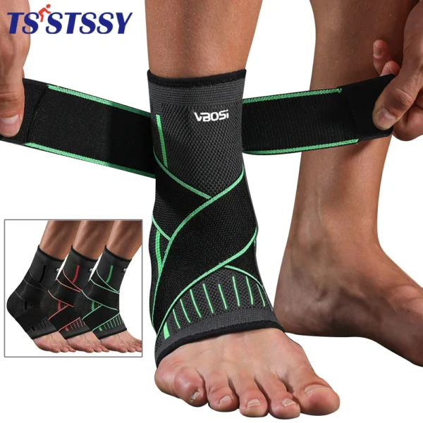 Attelle de cheville élastique réglable, manchon de Compression, stabilisateur de Support de pied pour la fasciite plantaire, tendinite d'achille, chaussette de sport